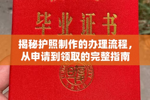 大宁揭秘护照制作的办理流程，从申请到领取的完整指南