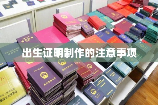 大宁出生证明制作的注意事项